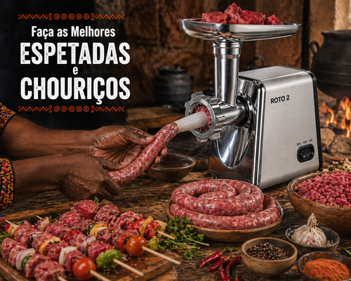 Moedor de Carne Elétrico em Luanda | Potente, Rápido e com Entrega na Hora