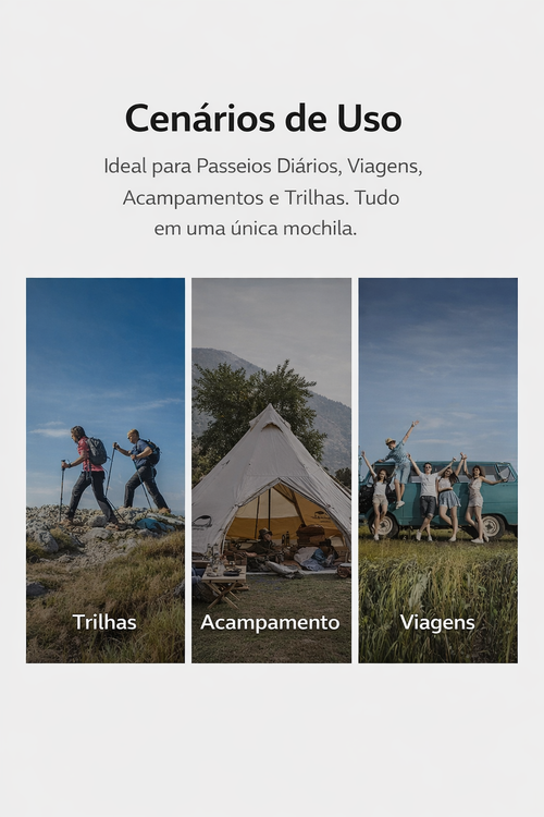 Mochila Esportiva Resistente e Grande Capacidade 💦