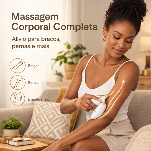 ✨ Massageador de Pescoço e Rosto Elétrico com Design de Golfinho - Aparelho de Beleza Portátil para Rejuvenescimento e Alívio de Dor Cervical ✨