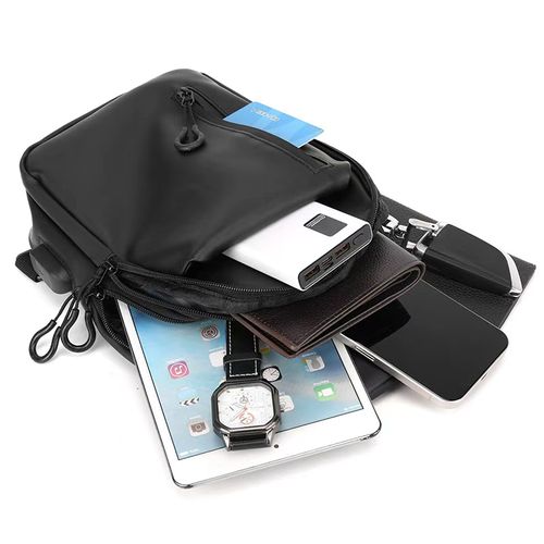 Bolsa Transversal Masculina Impermeável | Leve e Estilosa | Dia a Dia, Estudante e Viagem