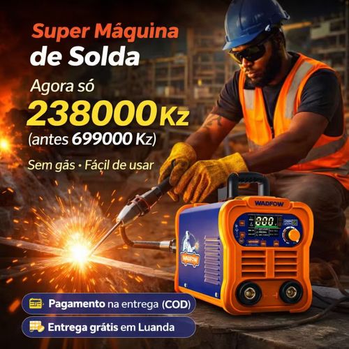 🔥 Máquina de Solda Sem Gás 220V Portátil | Profissional e Fácil para Iniciantes, Solda Forte e Estável para Casa e Oficina, Entrega Grátis em Luanda