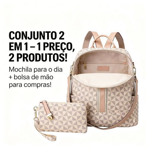 Mochila Feminina 2 em 1 Anti-Roubo e À Prova D’Água em Luanda | Bolsa Elegante com Pagamento na Entrega COD