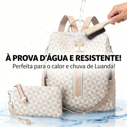 Mochila Feminina 2 em 1 Anti-Roubo e À Prova D’Água em Luanda | Bolsa Elegante com Pagamento na Entrega COD