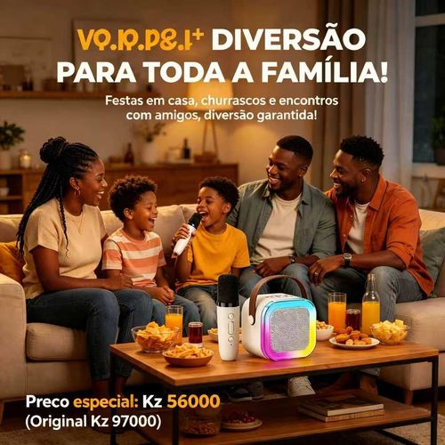 🎤 Karaokê Mini G6 Portátil com Microfone - KTV no Bolso, Entrega Grátis em Luanda, Pagamento na Entrega!
