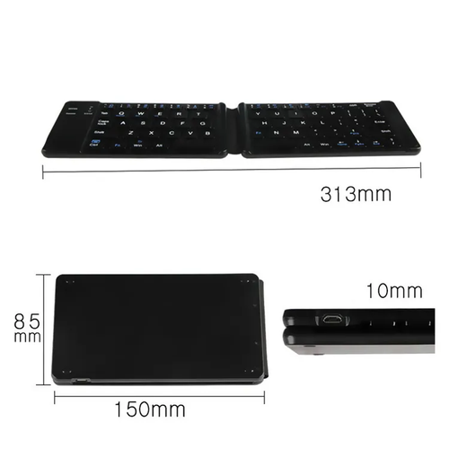 Foldable Bluetooth Keyboard Black