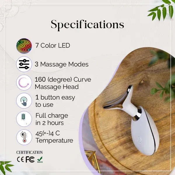 Free shipping + C.O.D 7 Color V-Face Massager 2.0