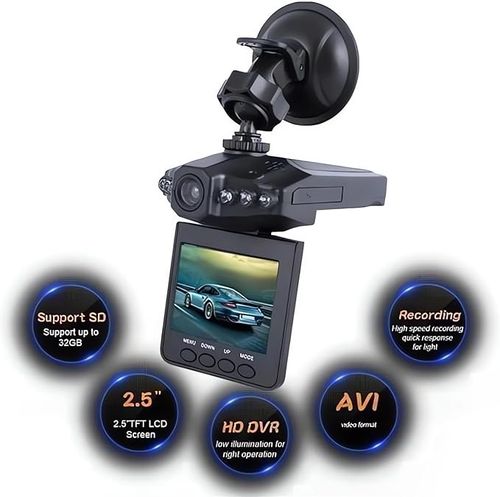 1080P HD Night Vision Dash Cam - 2024 New Rechargeable 360 Front Dash Camera for Cars, Dashboard Security Camera 24 Hour Always Recording with Night Vision Parking Mode Vehicle Camera (with 16G)