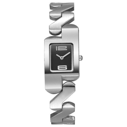 Elegant and fashionable alloy glass square watch face watch, genuine quartz movement, unisex