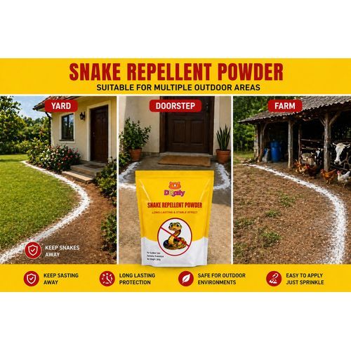 Natural Snake Repellent Powder for Home Garden Yard Outdoor Protection