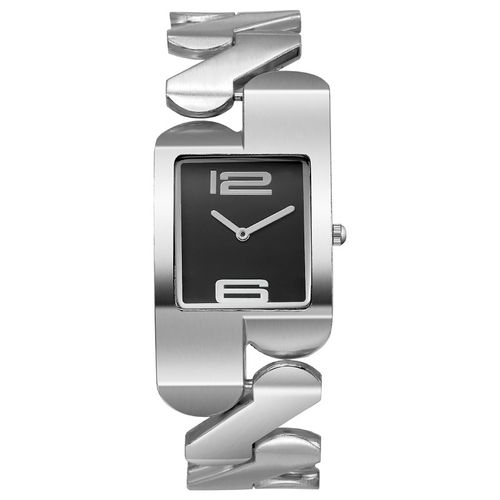 Elegant and fashionable alloy glass square watch face watch, genuine quartz movement, unisex
