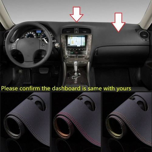 Toyota 2018 Special Car Sunshade Pad, Super Fine Leather Dashboard Sunshade and Sun Protection Pad, Silicone Non-adhesive Anti-slip Dashboard Pad, 2018 Toyota Series Red Line Sports Style Windshield Reflective Pad, Upgraded Version