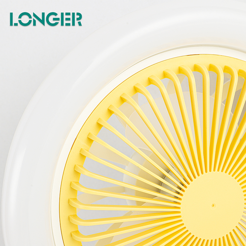 Fancy Decorative Fan Ceiling Light Ceiling Fan 220V 12W Iron+PVC Ceiling Fan With Light for Living Room