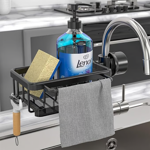 Kitchen Sink Faucet Organizer（silver version）