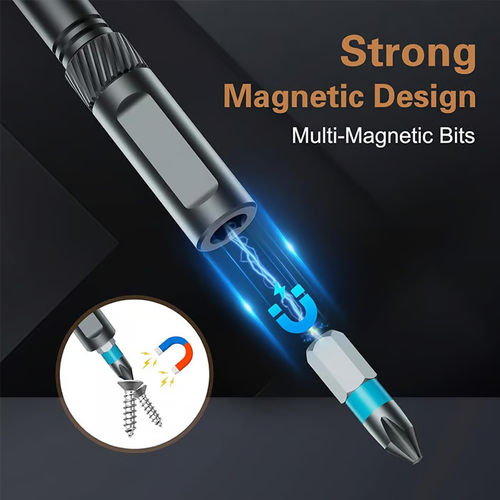 🔥🔥24 in 1 DlY Screwdriver Set Magnetic Compact and Portable Ratchet Screwdriver