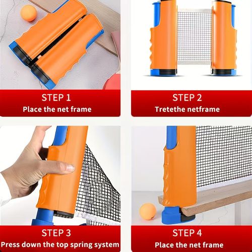 Sports equipment accessories - Portable table tennis net extension bracket color box set portable net post table tennis racket combination