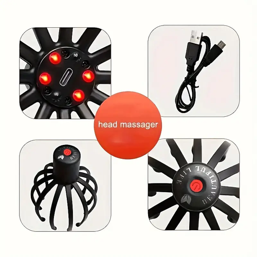Adjustable Electric Octopus Claw Scalp Massager