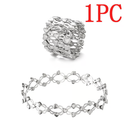 MINI Boutique Magic 2-in-1 Folding Retractable Ring Bracelet Telescopic Rings Change Bracelets Engagement Wedding Ring Dual-use Bracelet