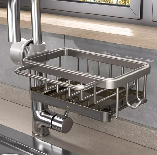 Kitchen Sink Faucet Organizer（silver version）