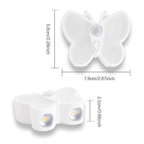 Butterfly led light with motion sensor