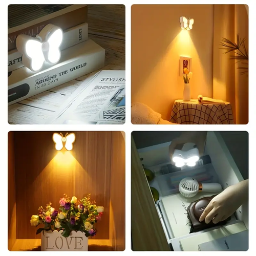 Butterfly led light with motion sensor