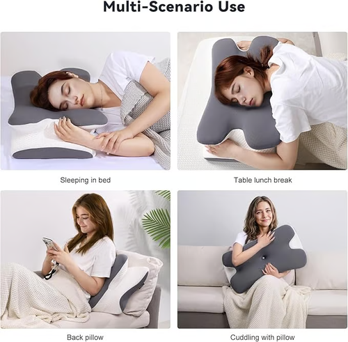 ❄️ Ultra Cooling Neck Pain Relief Pillow | Adjustable Cervical Pillow for Sleeping