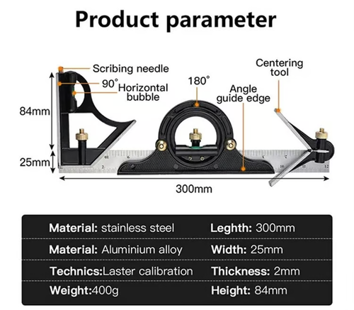 Multifunctional Angle Ruler
