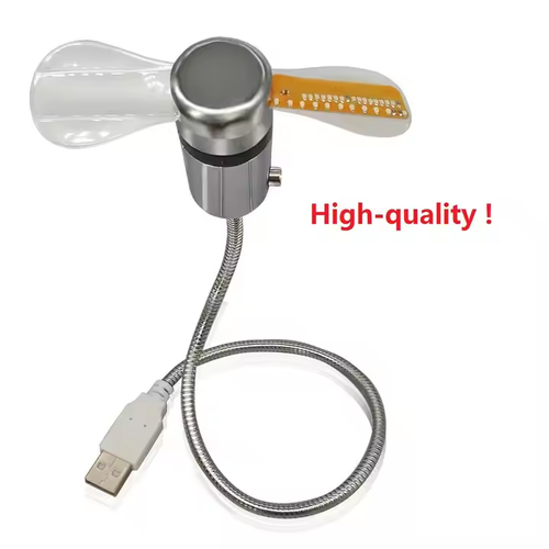 Creative Fan Clock with Healthy Temperature Management Portable 3in1 Desktop Display Fan Electronic Luminous USB Smart Clock Fan Mobile Plug
