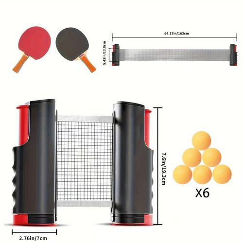 Sports equipment accessories - Portable table tennis net extension bracket color box set portable net post table tennis racket combination