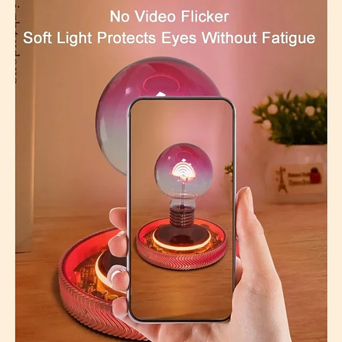 Black technology magnetic levitation rainbow light bulb desktop ornaments creative atmosphere night light