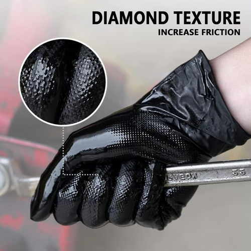 Heavy Duty Disposable Nitrile Gloves - for Industrial, Food Applications,Latex and Powder Free Cleaning Rubber