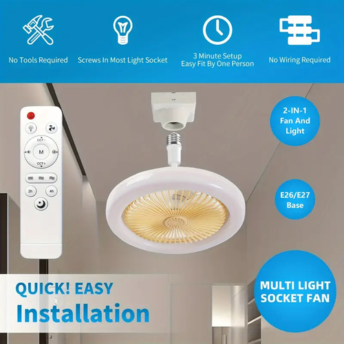 Fancy Decorative Fan Ceiling Light Ceiling Fan 220V 12W Iron+PVC Ceiling Fan With Light for Living Room