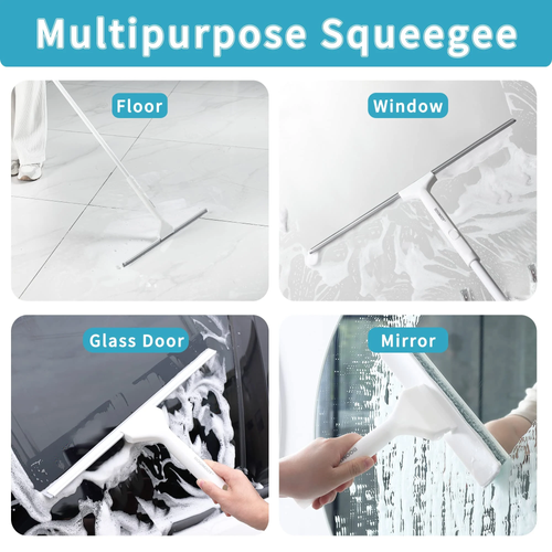 🔥 Squeegee for Window Cleaning with SprayTwo towels