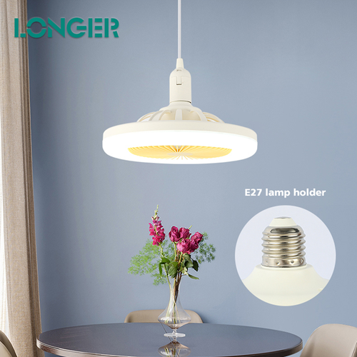 Fancy Decorative Fan Ceiling Light Ceiling Fan 220V 12W Iron+PVC Ceiling Fan With Light for Living Room