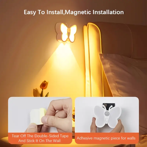 Butterfly led light with motion sensor