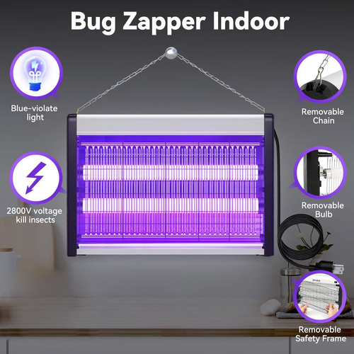 🔥Bug Zapper – The Ultimate Mosquito Solution! 🗽--Without Solar Pannel