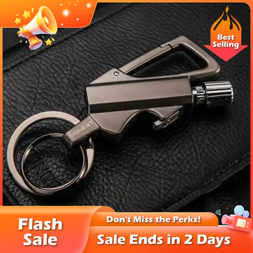 Permanent Match Infinity Lighter with Multitool Keychain Bottle Opener