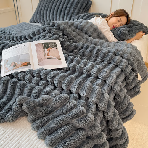 🔥Popular soft plush nap blanket