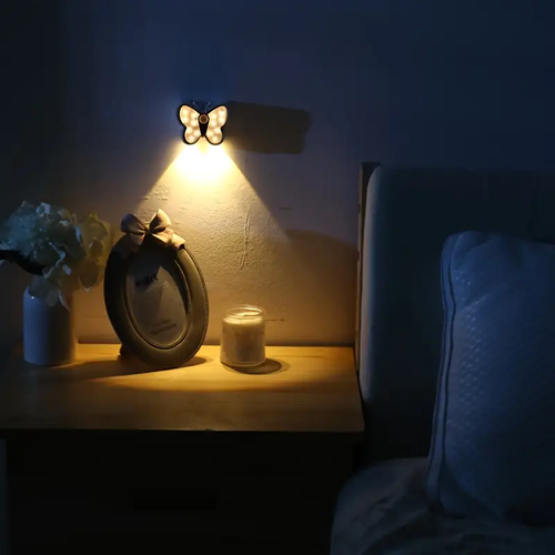 Butterfly led light with motion sensor
