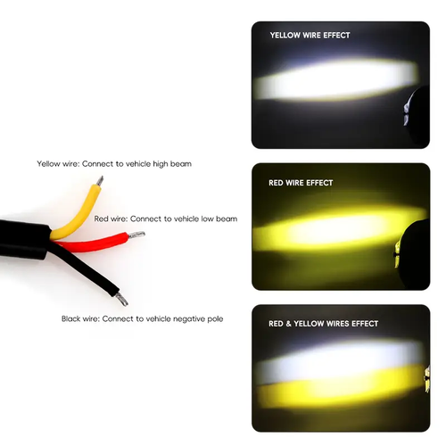 For motorcycle lover,soooo handsome spotlight for motor white+yellow light