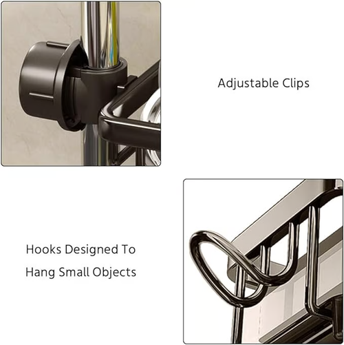 Kitchen Sink Faucet Organizer（silver version）