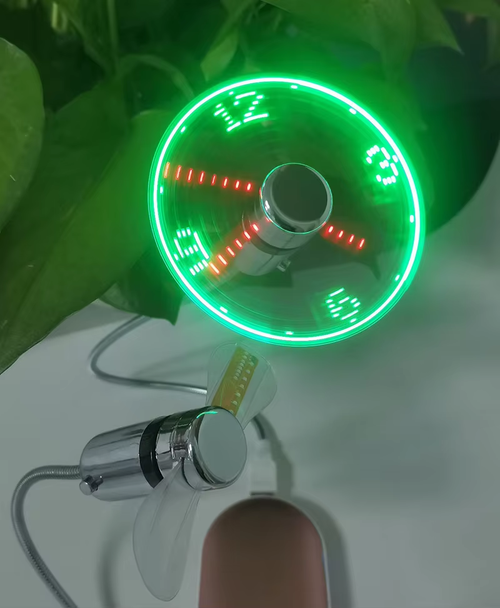 Creative Fan Clock with Healthy Temperature Management Portable 3in1 Desktop Display Fan Electronic Luminous USB Smart Clock Fan Mobile Plug