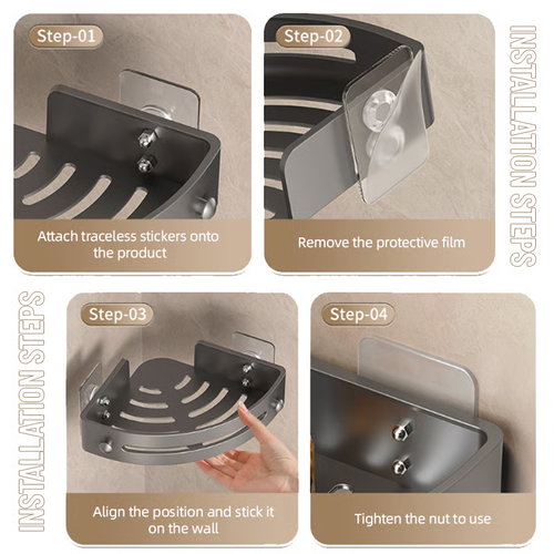 Bathroom Triangle Shelf