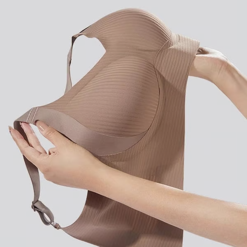 🔥Women's Ribbed Push Up Adjustable Wireless Bra