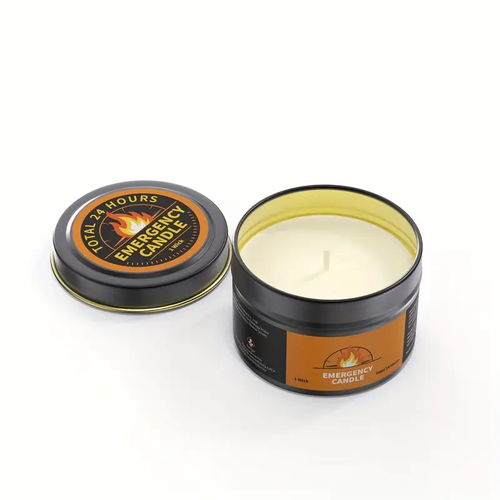 Long Lasting Emergency Survival Candle 24H Burnfor Blackout Camping Earthquake Kit 4-Pack Emergency Candles, Survival Gear for Home, Emergency Preparedness Supplies, Emergency Candles Smokeless, Camping Stuff, Emergency Kit Supplies, Camping Essentials, Blackout Preparedness, Compact Candle, Smokeless Flame, Longlasting Burn, Highquality Wax, Disaster Readiness