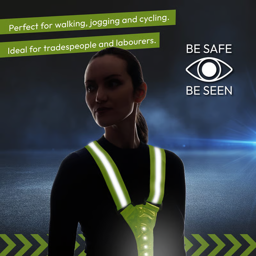 LED Reflective Vest Running Gear