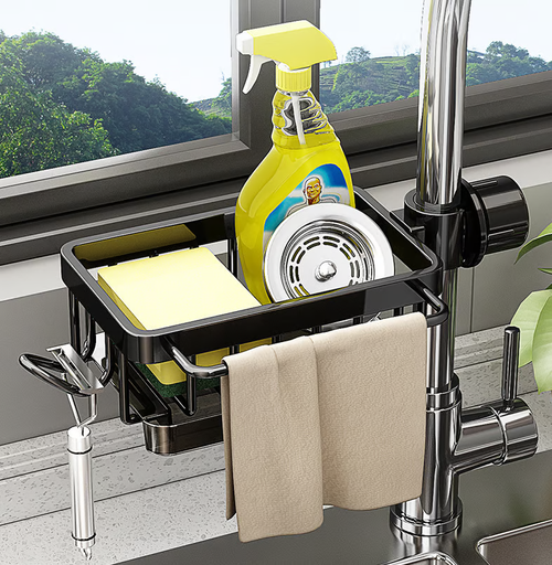 Kitchen Sink Faucet Organizer（silver version）
