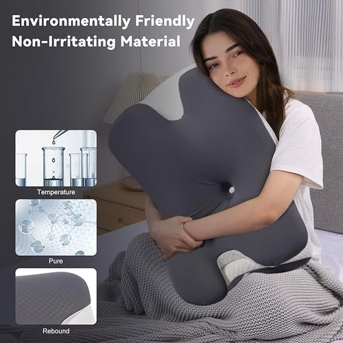 ❄️ Ultra Cooling Neck Pain Relief Pillow | Adjustable Cervical Pillow for Sleeping