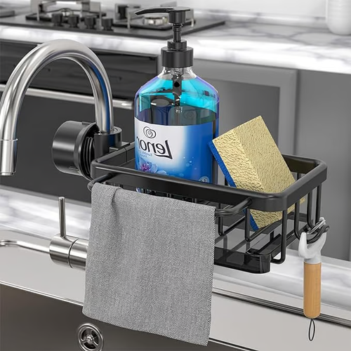Kitchen Sink Faucet Organizer（silver version）