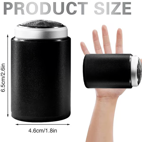 Portable Rechargeable Shaver LED Power Display Mini Steel Cannon Shaver Beard Cutter Triple Blade Body With USB Power Supply