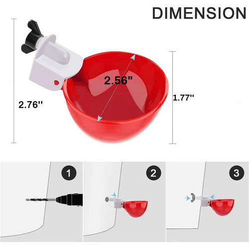 🔥Buy 3 get 3 free (6 PCS)🔥Chicken Waterer Cups, Automatic Chicken Watering System
